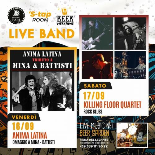 ANIMA LATINA Omaggio a Mina e Battisti live al BIRRIFICIO BARI