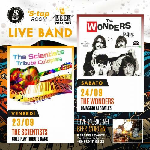 THE SCIENTISTS - Coldplay Tribute Band live al BIRRIFICIO BARI