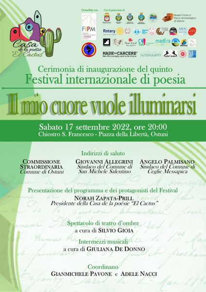 Cerimonia di inaugurazione del V Festival Internazionale di Poesia