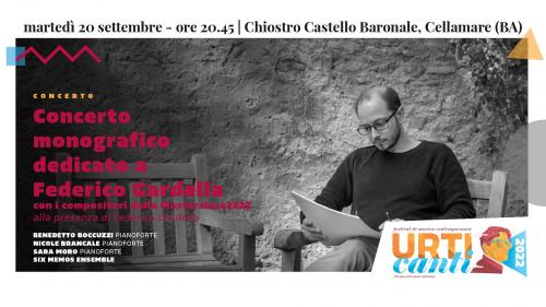 Concerto monografico dedicato a Federico Gardella con i compositori della Masterclass2022