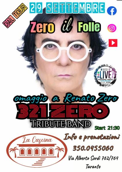 Concerto 321 ZERO  tribute band renato alla cascina