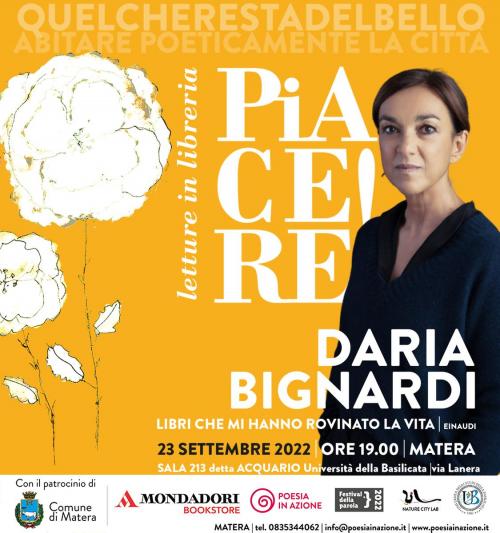 Daria Bignardi a Matera per "Piacere! Letture in libreria"