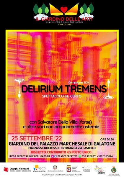 DELIRIUM TREMENS spettacolo in_certo