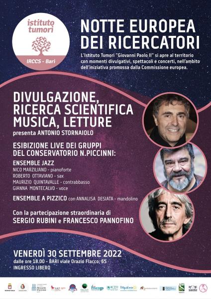 "Notte europea dei ricercatori" con Rubini e Pannofino