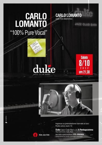 “Carlo Lomanto - 100% Pure Vocal”