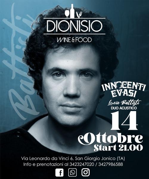 "INNOCENTI EVASI" Battisti Tribute Band - Enoteca Dionisio