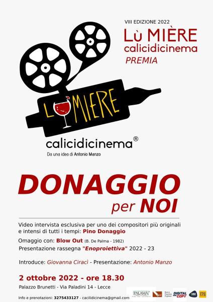 Lù Mière Premia “Donaggio per noi”, riconoscimento per Pino Donaggio