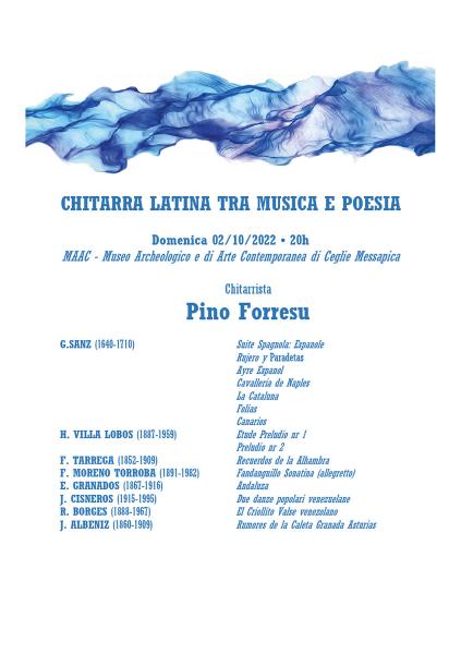 CAELIUM CLASSICA FESTIVAL Chitarrista Pino Forresu