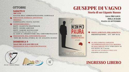 Non ho paura | Anteprima cortometraggio su Di Vagno | Mola di Bari