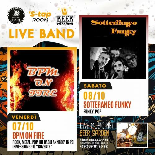 SOTTERRANEO FUNKY - Funky&Pop live al BIRRIFICIO BARI