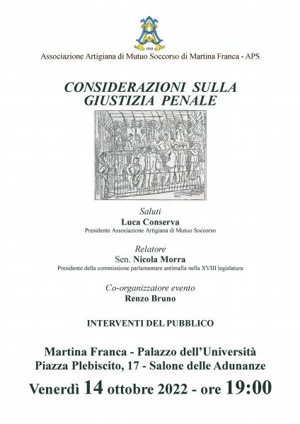 Considerazioni Sulla Giustizia Penale