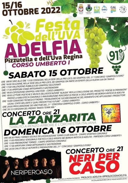 Festa dell'Uva ad Adelfia con i Neri per caso e la Zanzarita band
