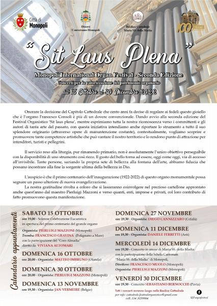 Festival Organistico Internazionale - Seconda Edizione 2022