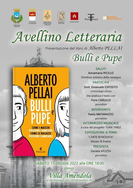 “Bulli e Pupe” di Alberto Pellai ad Avellino Letteraria