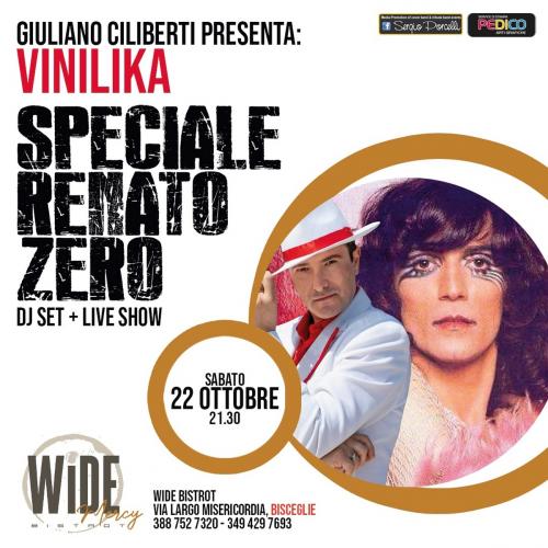Vinilika live & Dj set - Speciale Renato Zero a Bisceglie