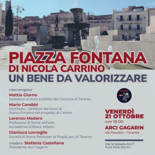 Piazza Fontana di Nicola Carrino. Un bene da valorizzare