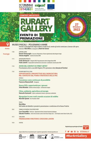 La premiazione del Contest RurArt Gallery di Rete Rurale Nazionale a Polignano a Mare