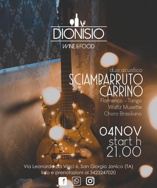 Sciambarruto & Carrino - 04 NOV - Enoteca Dionisio