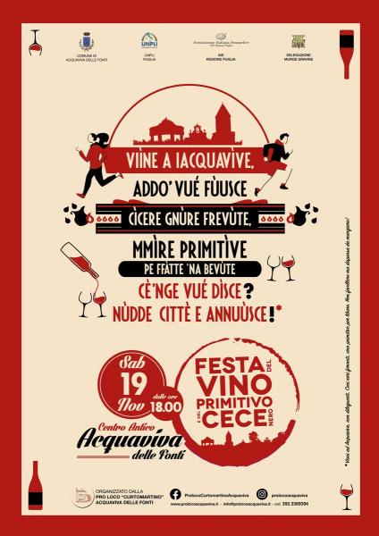 Festa del vino primitivo e del cece nero 2022