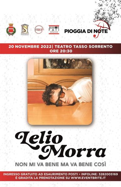 Lelio Morra "Non mi va bene ma va bene così"