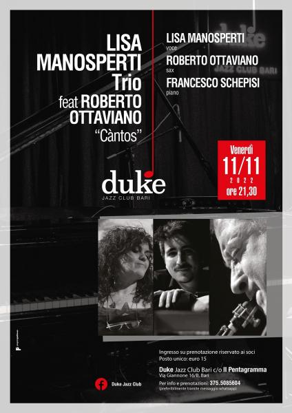 “Lisa Manosperti Trio feat Roberto Ottaviano - Càntos”