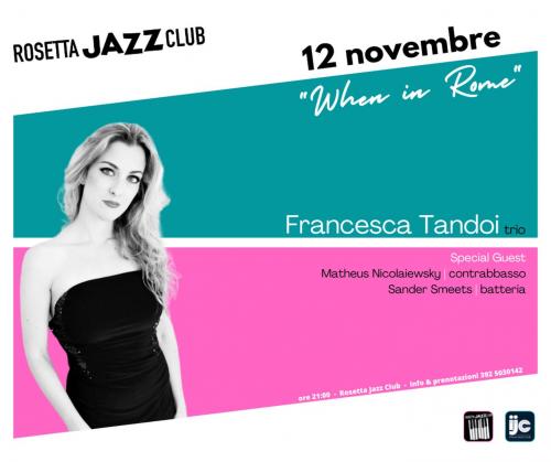 Francesca Tandoi trio