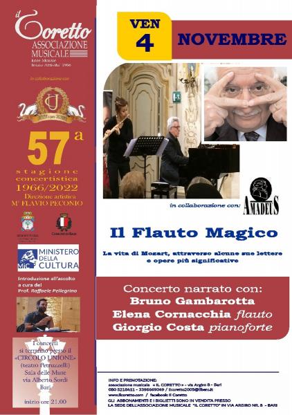 IL FLAUTO MAGICO - LA VITA DI MOZART  ATTRAVERSO ALCUNE SUE LETTERE E OPERE PIU' SIGNIFICATIVE