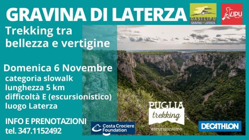 GRAVINA DI LATERZA Trekking tra bellezza e vertigine
