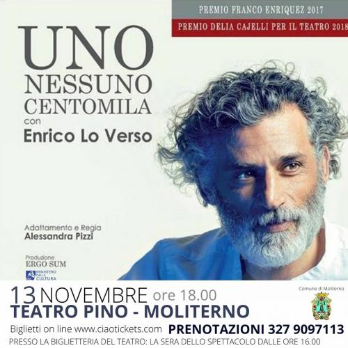 Enrico lo Verso  in  Uno Nessuno Centomila