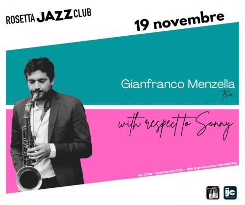 Gianfranco Menzella trio "with respect to Sonny"
