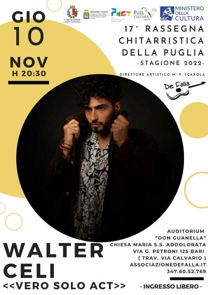 WALTER CELI - "Vero Solo ACT"