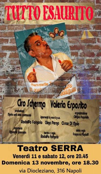 Al “Teatro Serra” di Fuorigrotta è di scena “Tutto esaurito”. Uno spettacolo per ridere e riflettere sul teatro al tempo del reality show