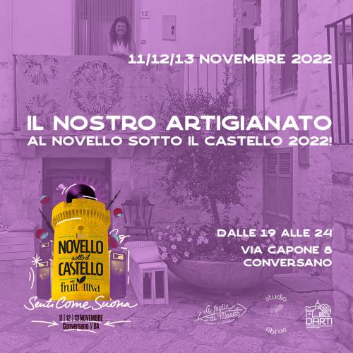 Spazio di artigianato al Novello sotto il Castello 2022