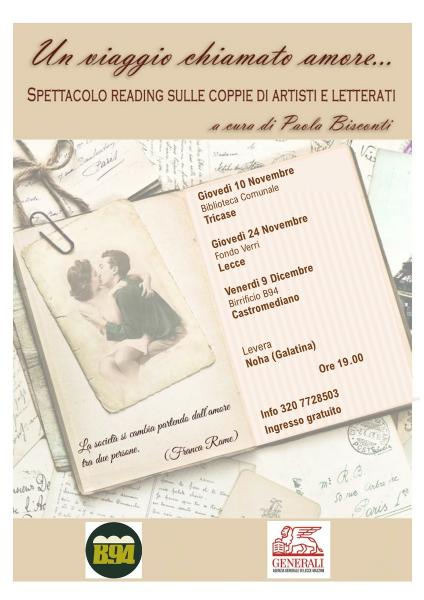 Un viaggio chiamato amore. Le nuove tappe dello spettacolo reading a cura di Paola Bisconti