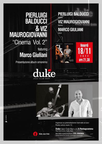 "Pierluigi Balducci & Viz Maurogiovanni - Cinema  Vol. 2" featuring Marco Giuliani