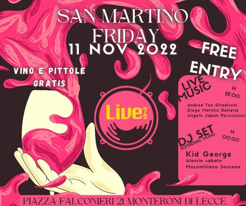 Festa di San Martino al Live75 di Monteroni