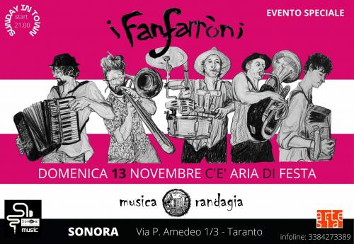 C'è aria di festa! I Fanfarroni live, musica randagia
