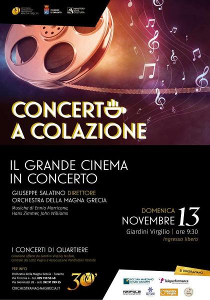 IL GRANDE CINEMA IN CONCERTO  - Concerto a colazione