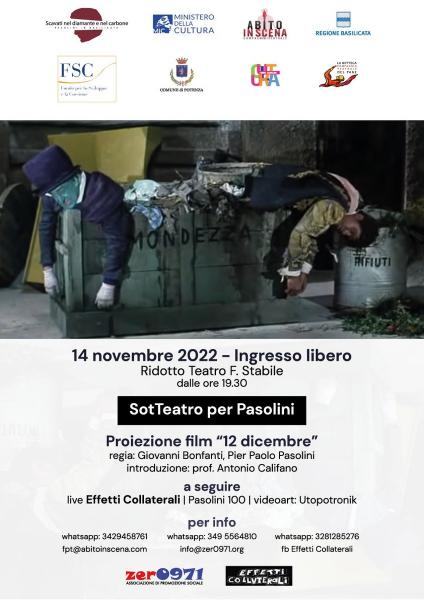 SotTeatro per Pasolini