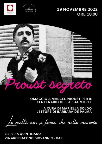 Proust segreto - omaggio per il centenario della sua morte
