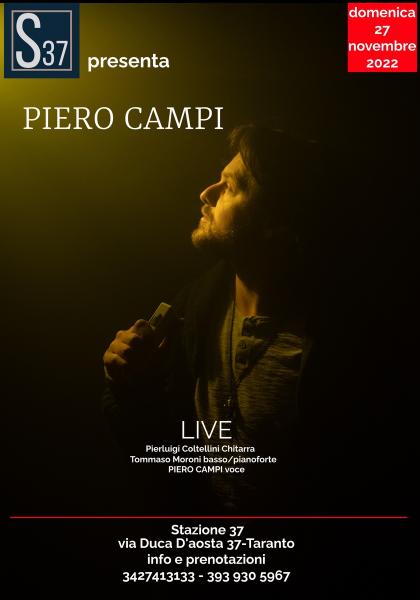Rassegna cantautorale: PIERO CAMPI