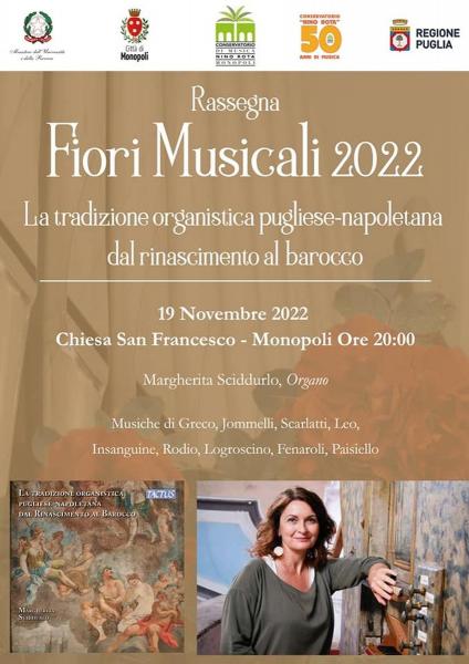 Concerto per organo con Margherita Sciddurlo, presentazione del CD “La tradizione organistica pugliese-napoletana dal Rinascimento al Barocco”