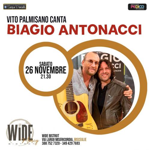 Vito Palmisano canta Biagio Antonacci live a Bisceglie