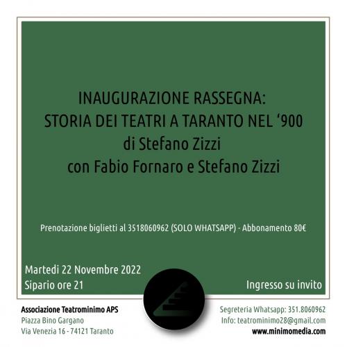 Storia dei Teatri a Taranto nel '900