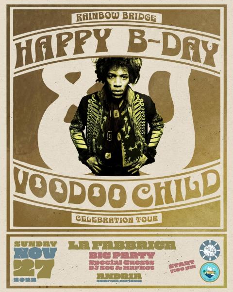 Rainbow Bridge plays Hendrix - Happy Bday Voodoo Child - Celebration 80th
