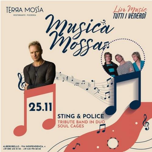 Cena spettacolo venerdi Sting & Police tribute band, Sabato Serata Napoletana