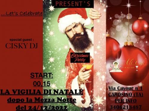 Alt Cafè Vigilia di Natale dopo la mezzanotte.