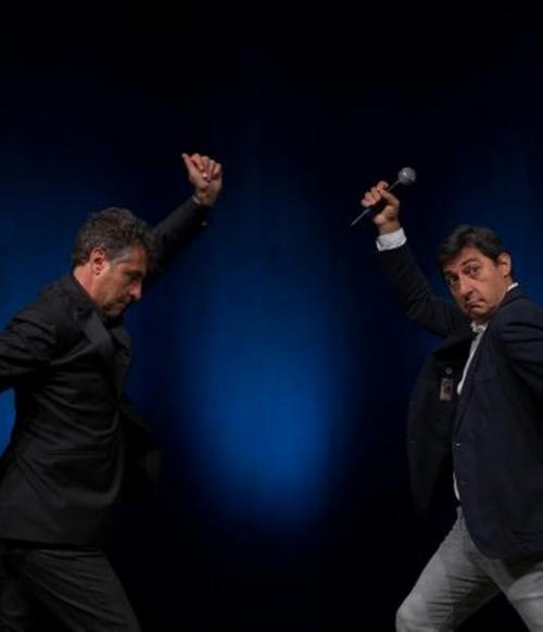 Emilio Solfrizzi e Antonio Stornaiolo in “Tutto il mondo è un palcoscenico”