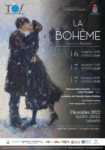 “La Bohème” di Giacomo Puccini apre il Taranto Opera Festival