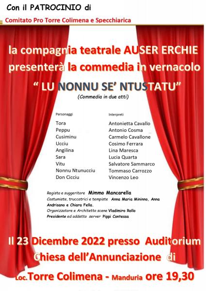Commedia in Vernacolo LU NONNU SE' NTUSTATU